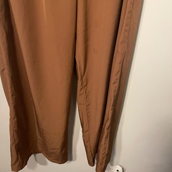 Brown Wide-Leg Trousers - Picture 3 of 6